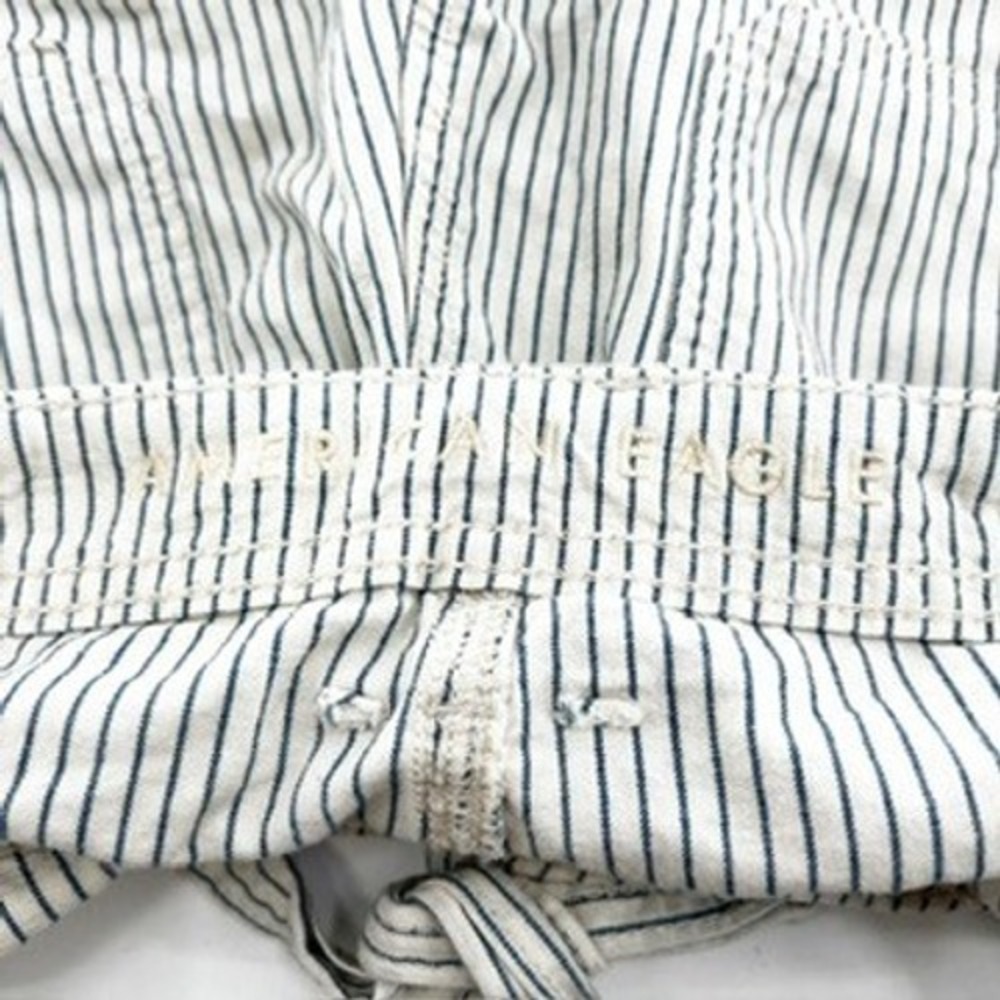 American Eagle Outfitters Womens Striped Casual‎ Belted Shorts - Picture 3 of 4